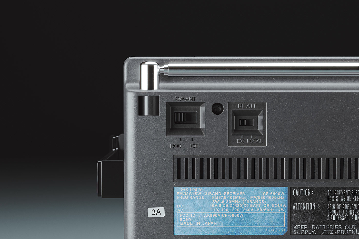 Sony ICF-6800W，Sony，radio，