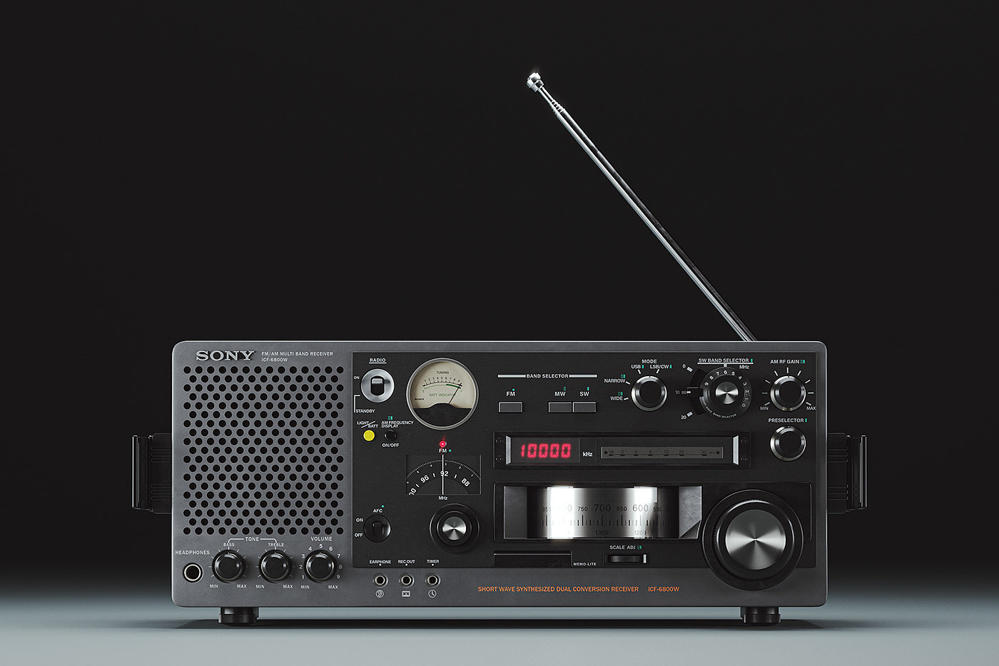 Sony ICF-6800W，Sony，radio，