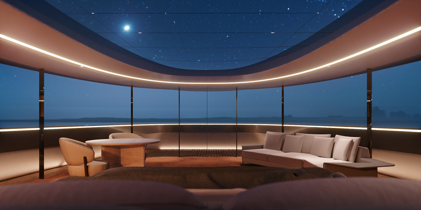 yacht，Panorama，50 meters，