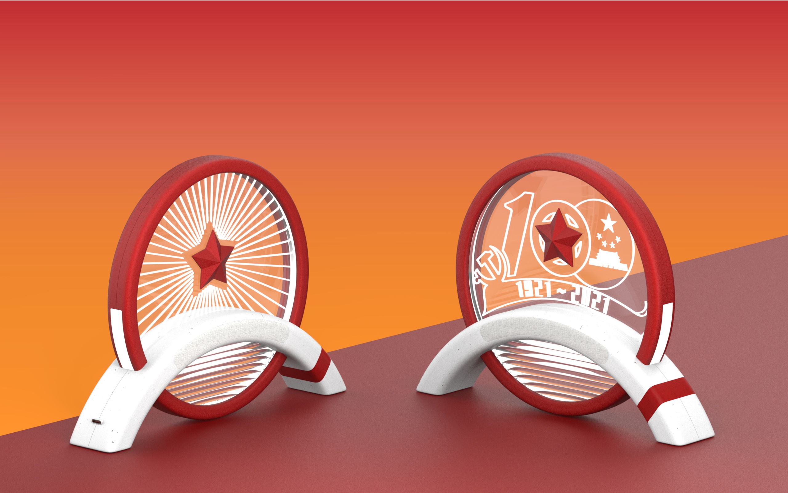 Cultural creation，Night light，The 100th anniversary of the founding of the party，lamps and lanterns，