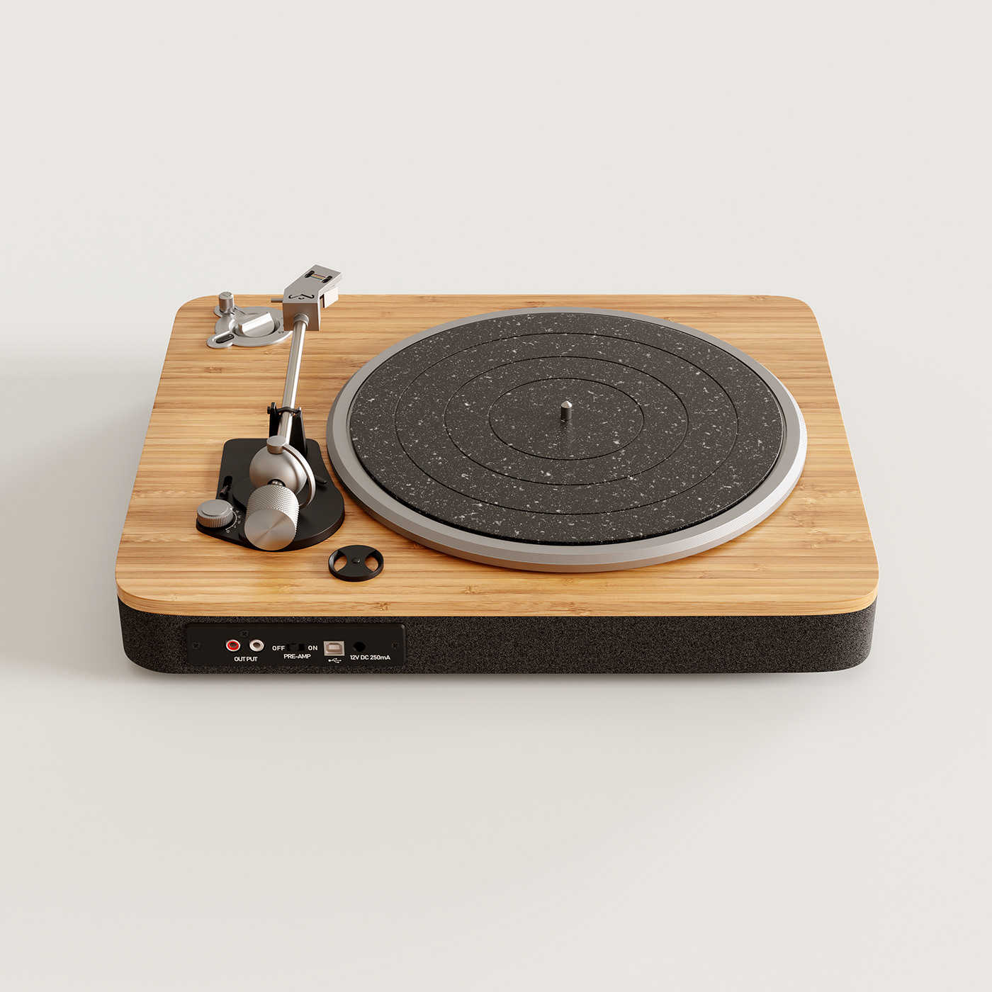 turntable，three-dimensional model，Vinyl record player，modeling，Render，c4d，