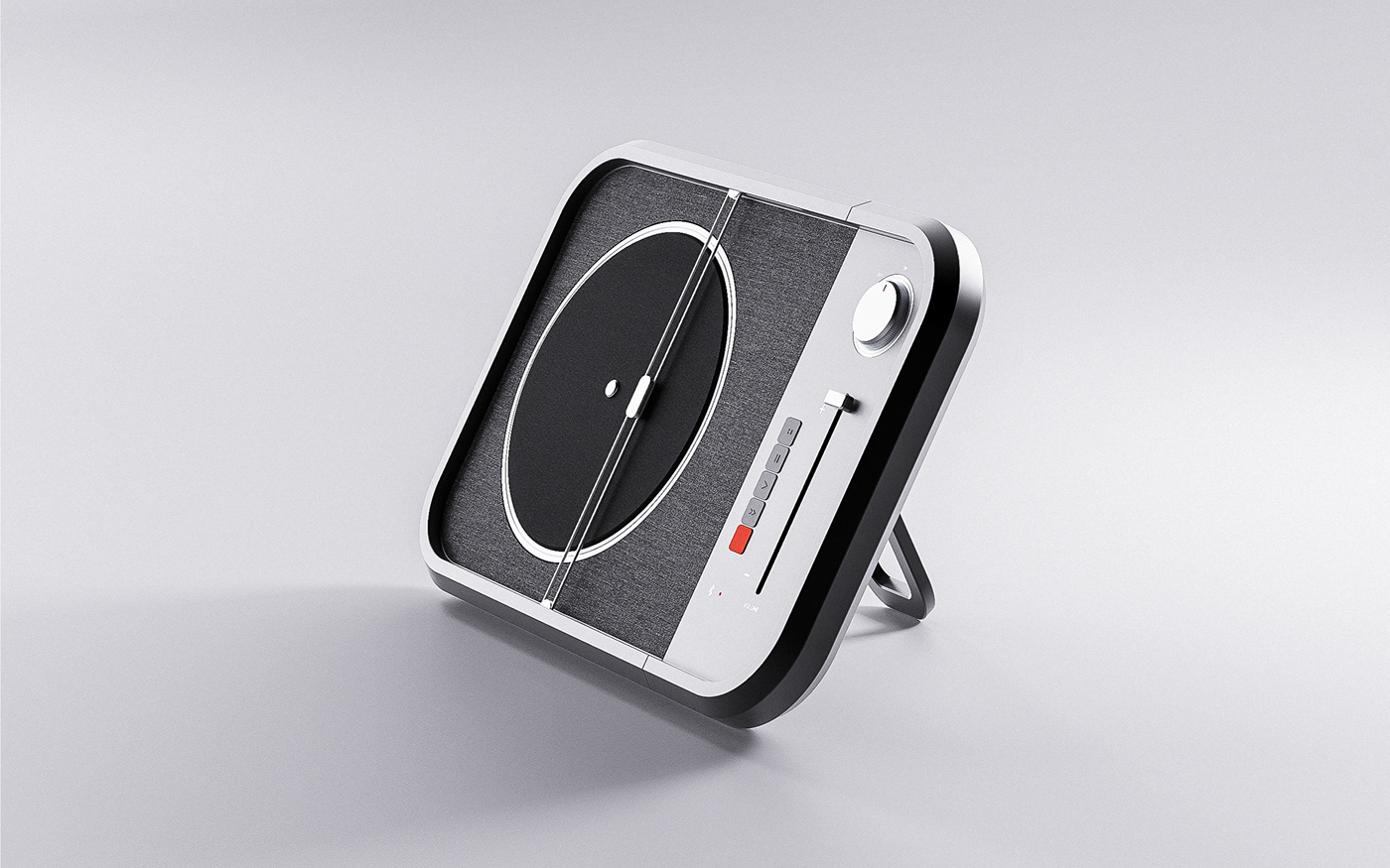 music，turntable，speaker，Render，