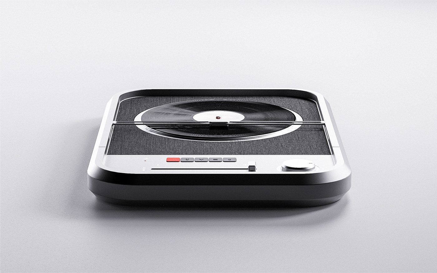 music，turntable，speaker，Render，