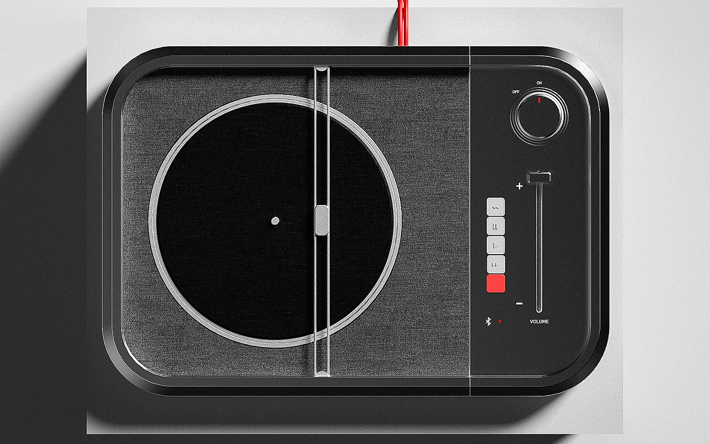 music，turntable，speaker，Render，