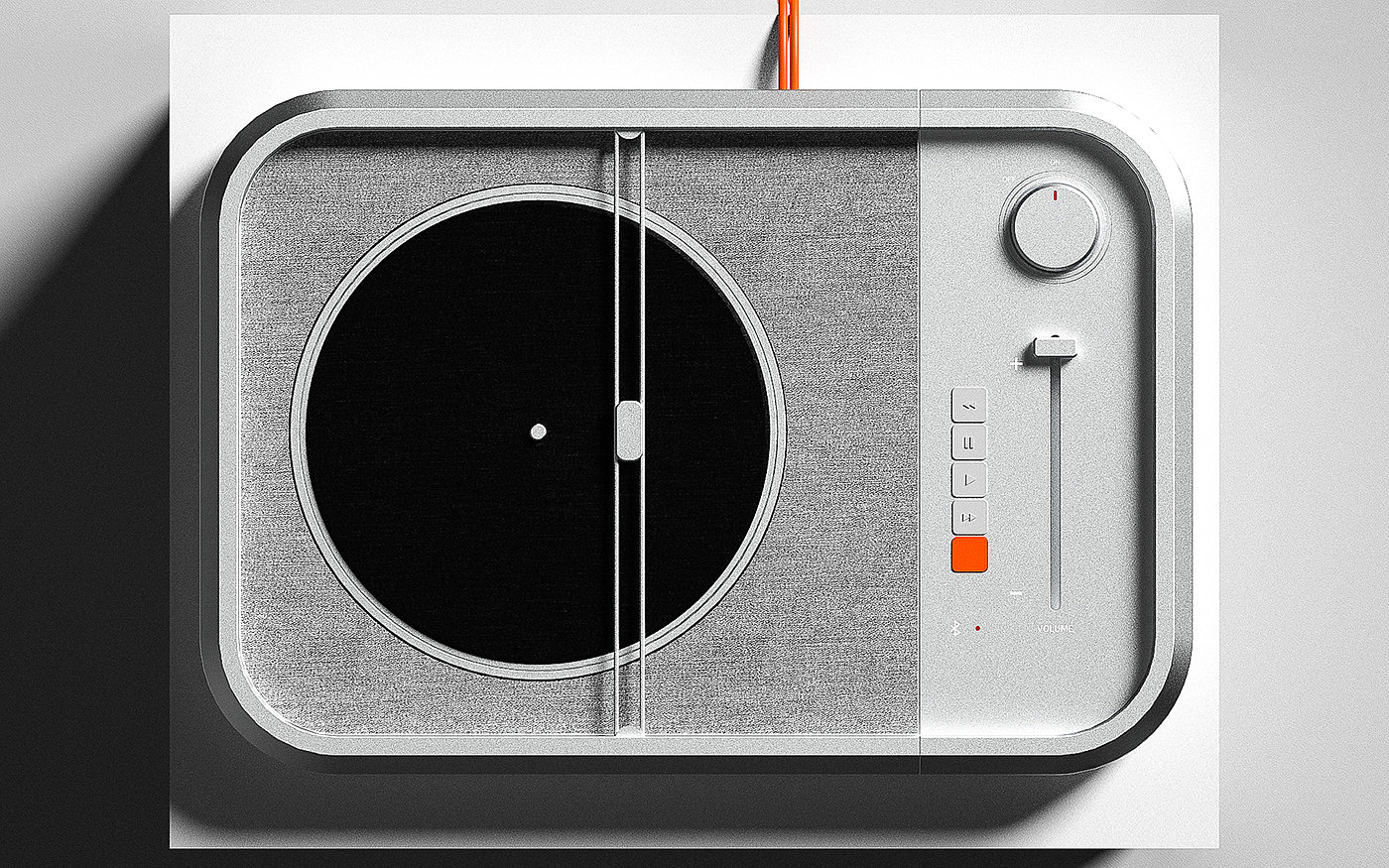 music，turntable，speaker，Render，