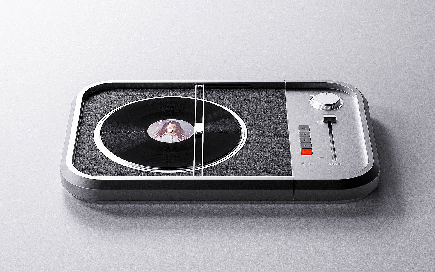 music，turntable，speaker，Render，