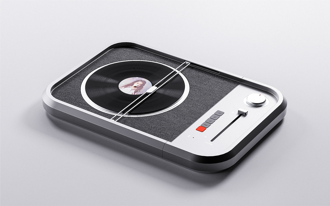 music，turntable，speaker，Render，