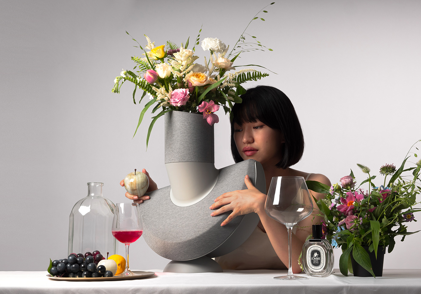 vase，speaker，Sculpture，