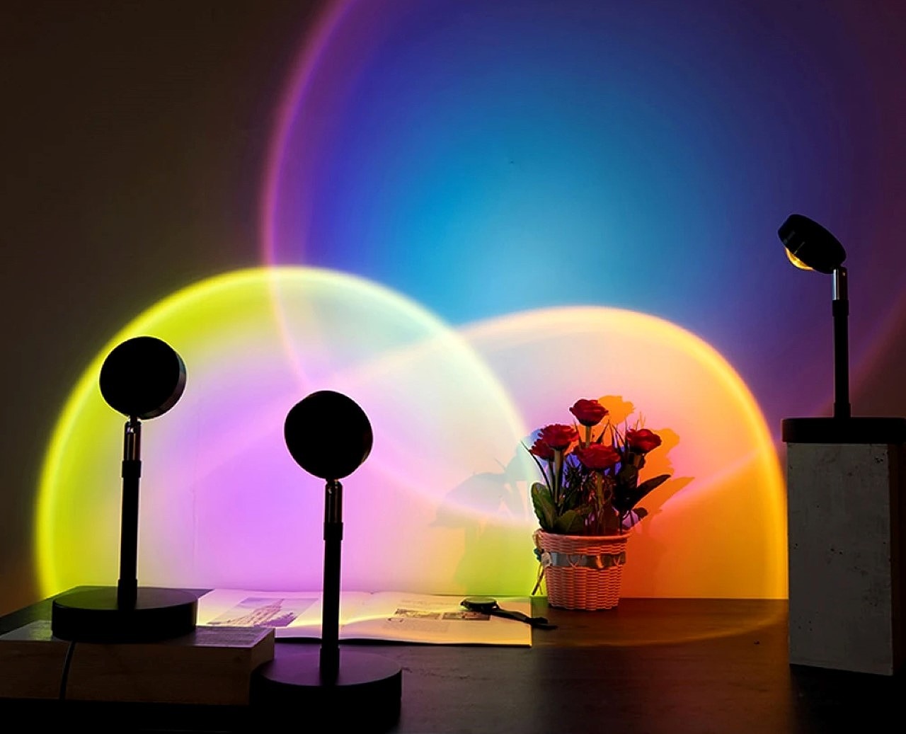 lamp，Floor lamp，Sunset light，