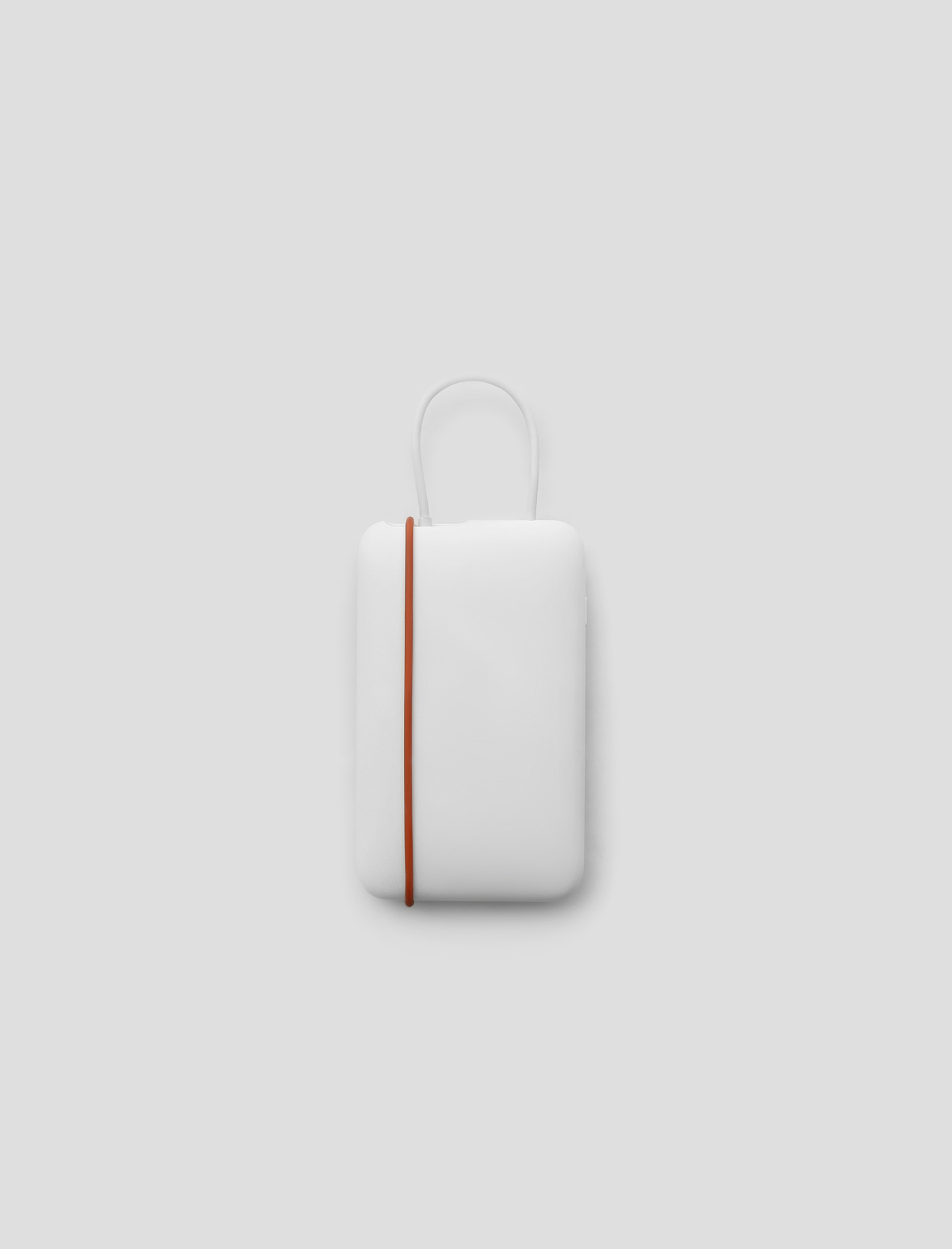 portable battery，portable source，Minimalist design ，orange，white，