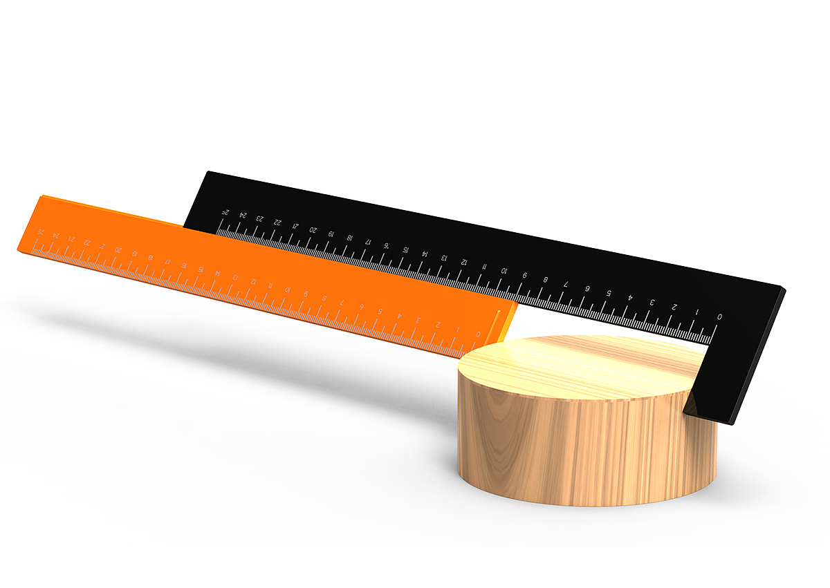 Double，ruler，Can slide，practical，