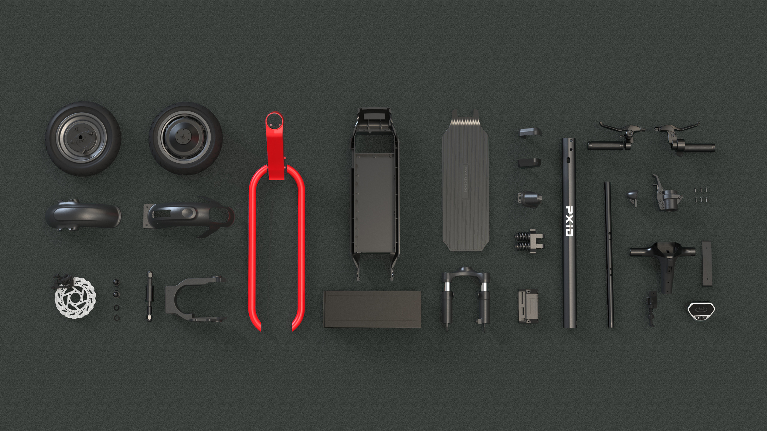 Scooter design，Scooter design，Design of electric scooter，Appearance design，industrial design，product design，