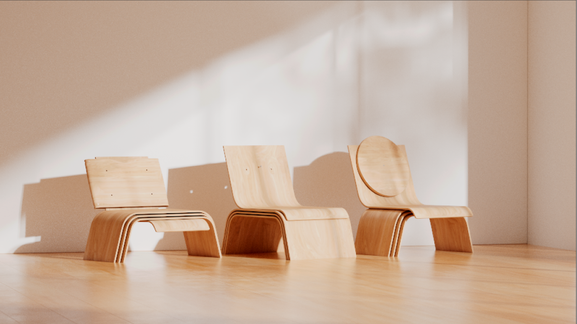 chair，wooden ，furniture，cgi，