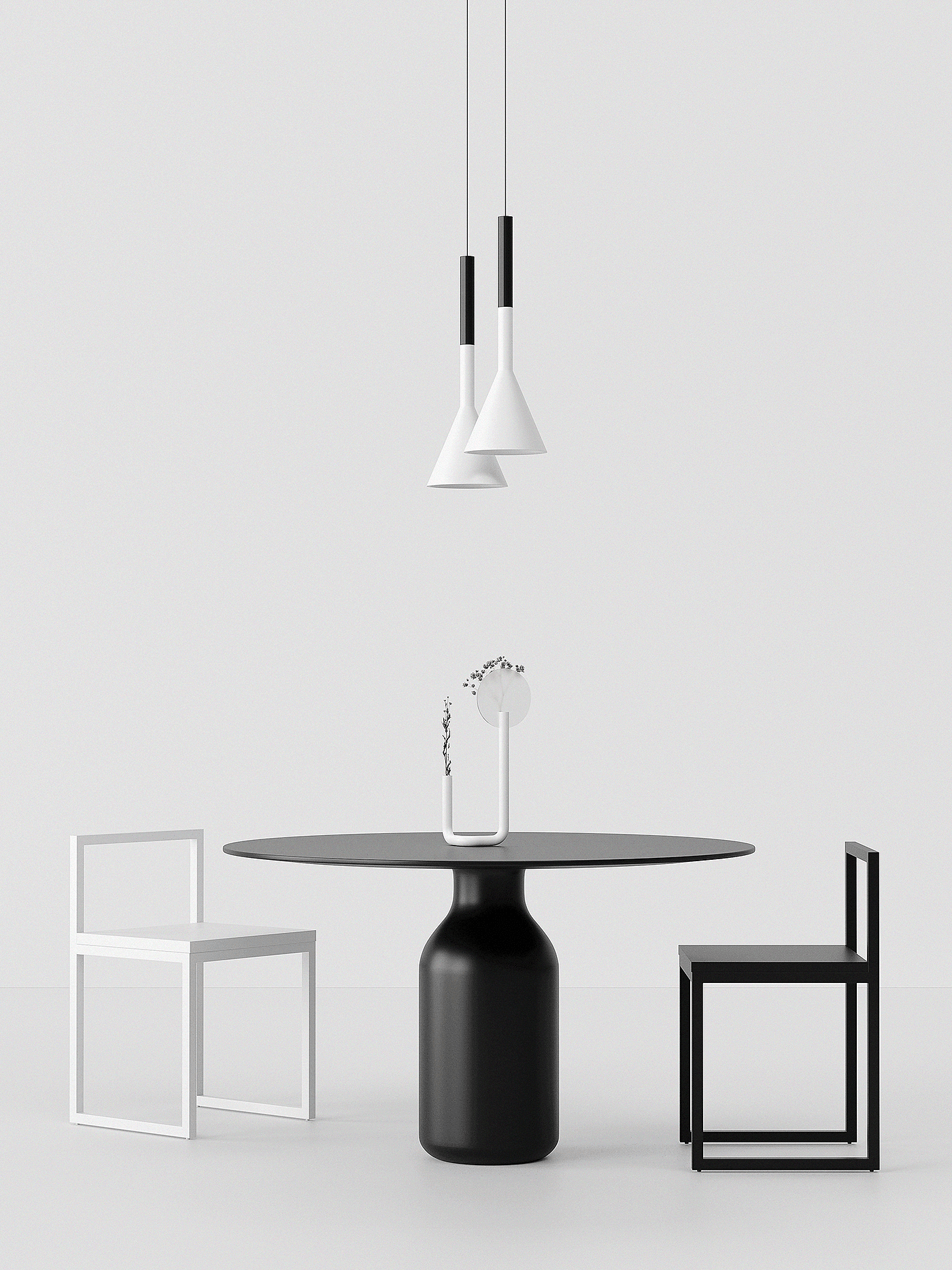 Silhouette vase，MAURICIO COELHO，Double headed，