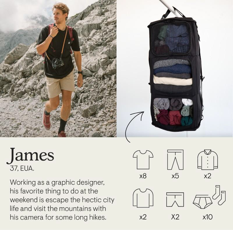 knapsack，Long distance travel，ventilation，