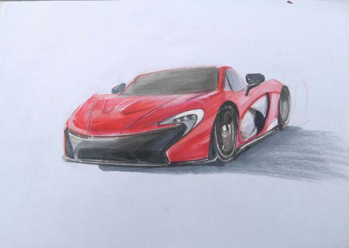 marker pen，automobile，animal，Hand drawn，