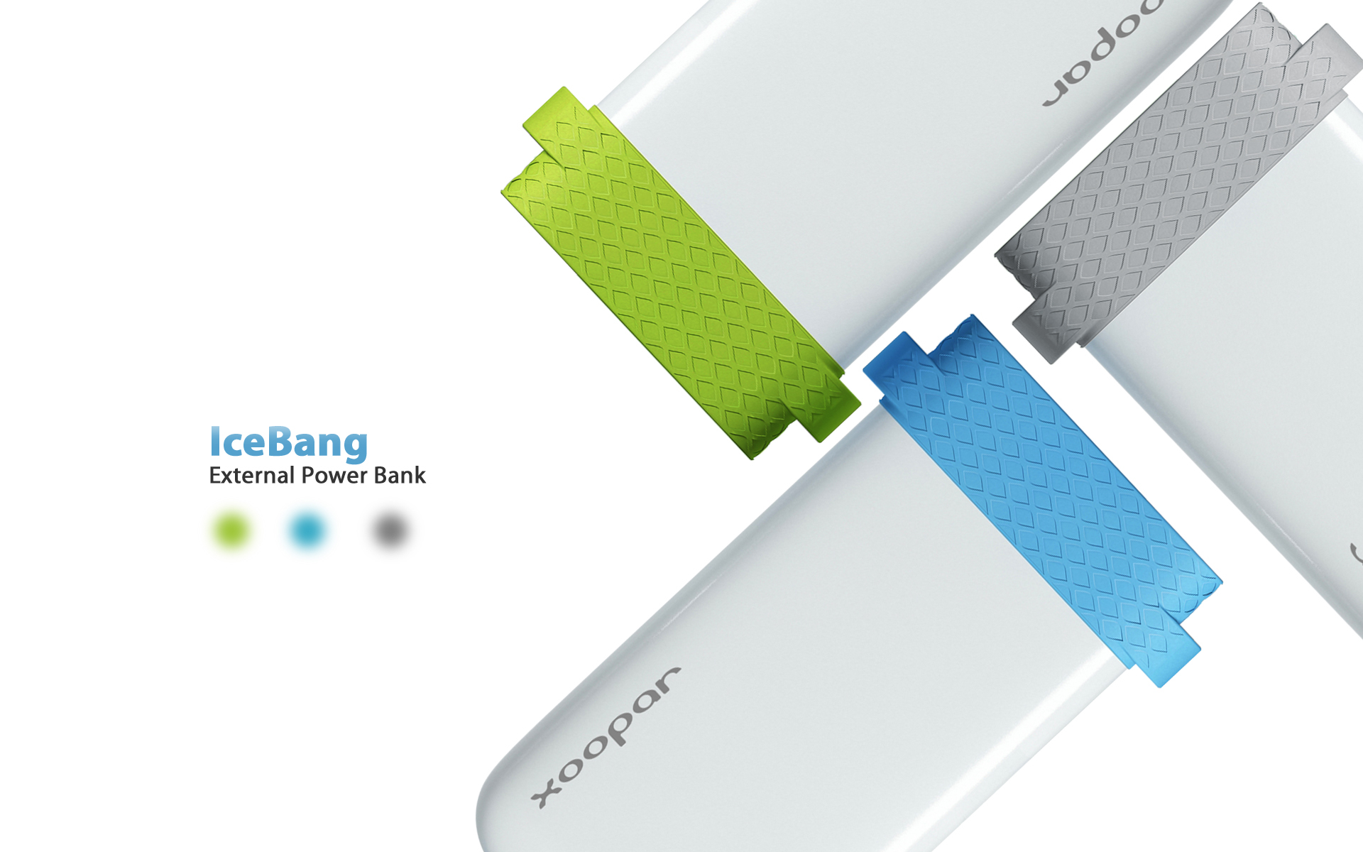 portable battery，Xoopar，damon，brand，Typesetting，fashion，silica gel，ice cream，portable source，