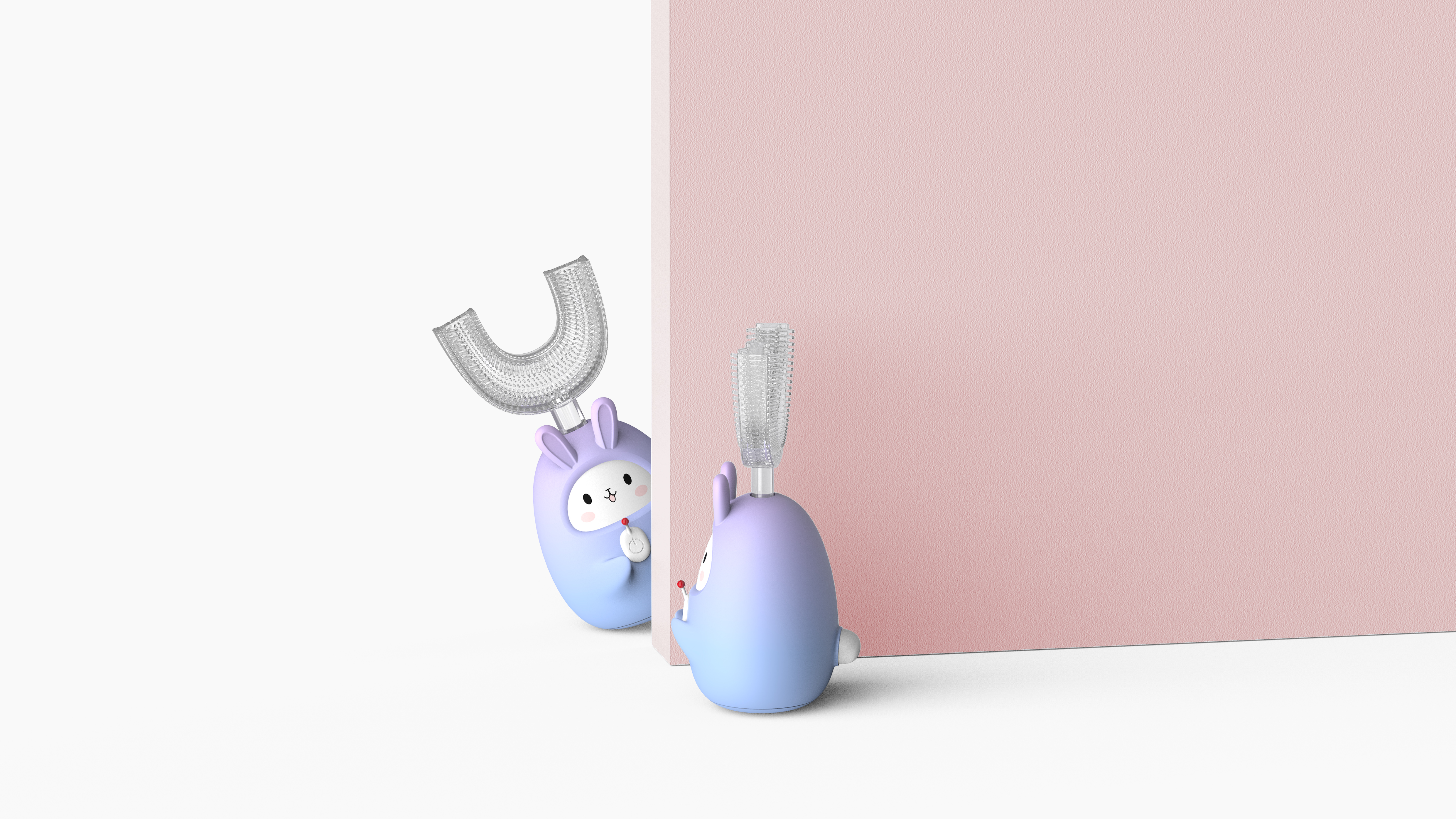 toothbrush，children，Mother and baby，animal，rabbit，