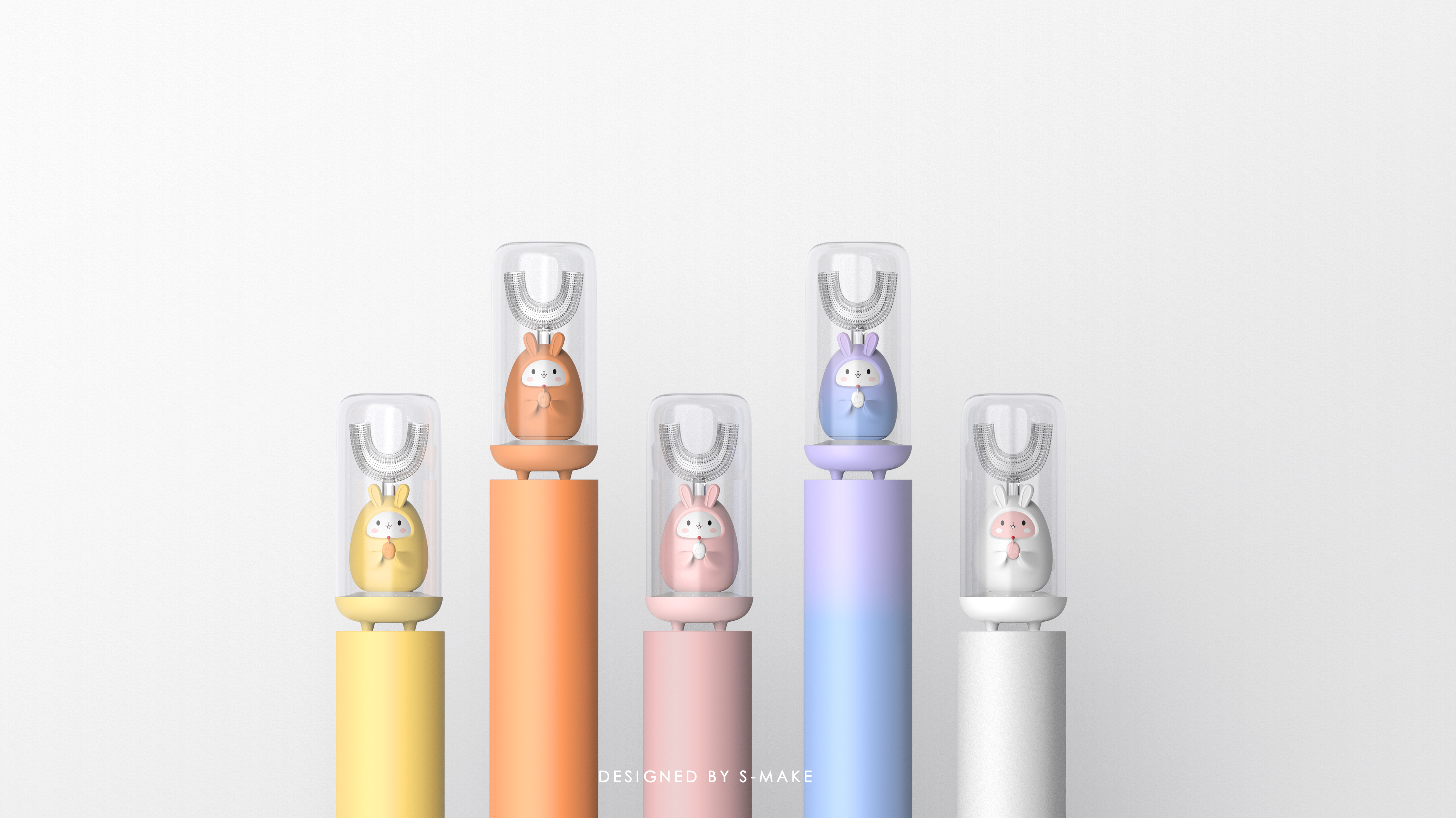 toothbrush，children，Mother and baby，animal，rabbit，