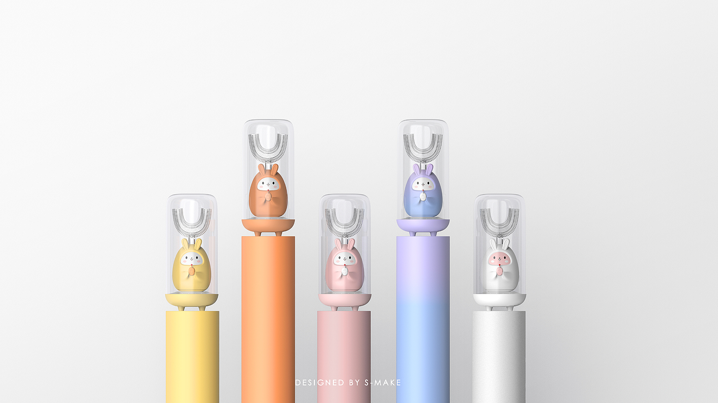 toothbrush，children，Mother and baby，animal，rabbit，