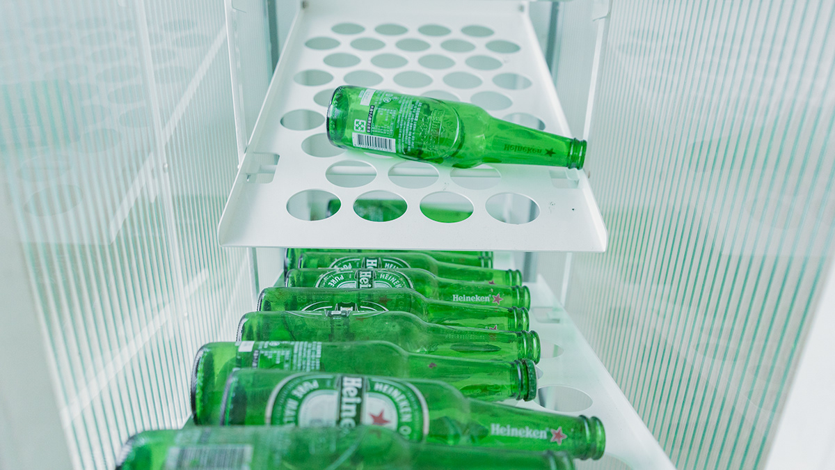 Scenery glass recycling bin，Interactive，Chunchi glass，