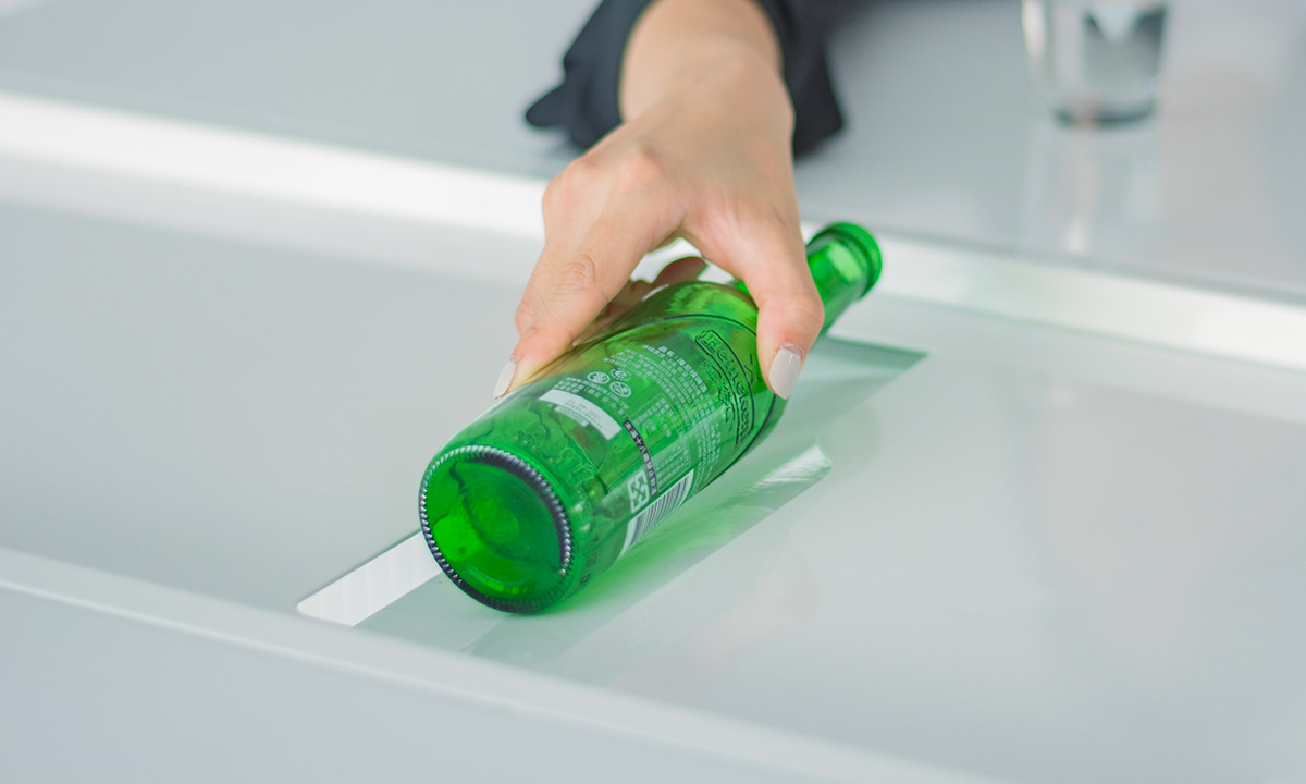 Scenery glass recycling bin，Interactive，Chunchi glass，