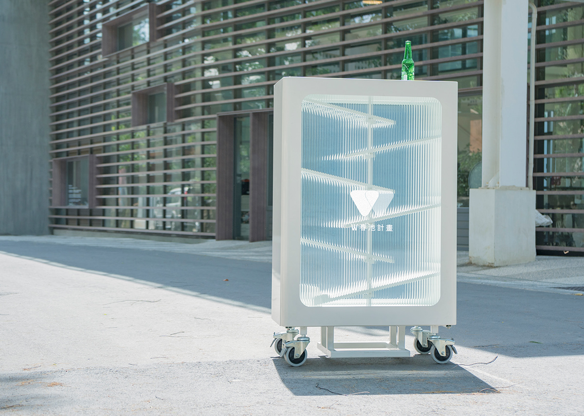 Scenery glass recycling bin，Interactive，Chunchi glass，
