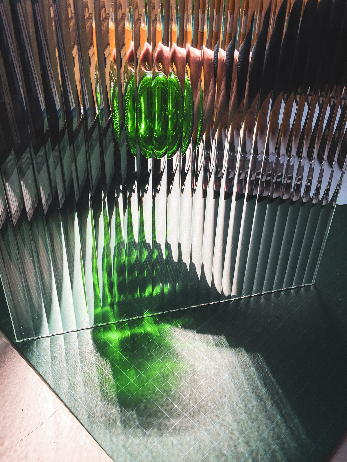 Scenery glass recycling bin，Interactive，Chunchi glass，