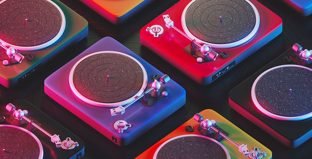 Fashionable and sustainable，Vinyl record，Colorful，