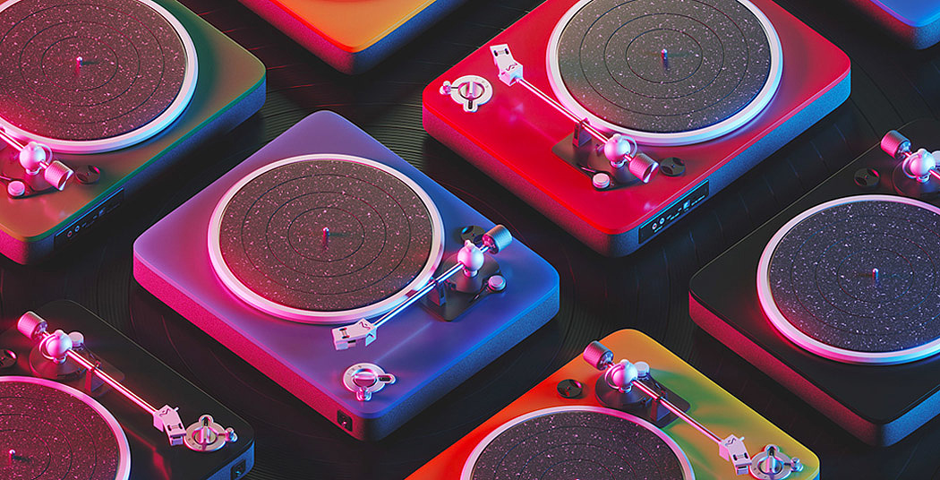 Fashionable and sustainable，Vinyl record，Colorful，