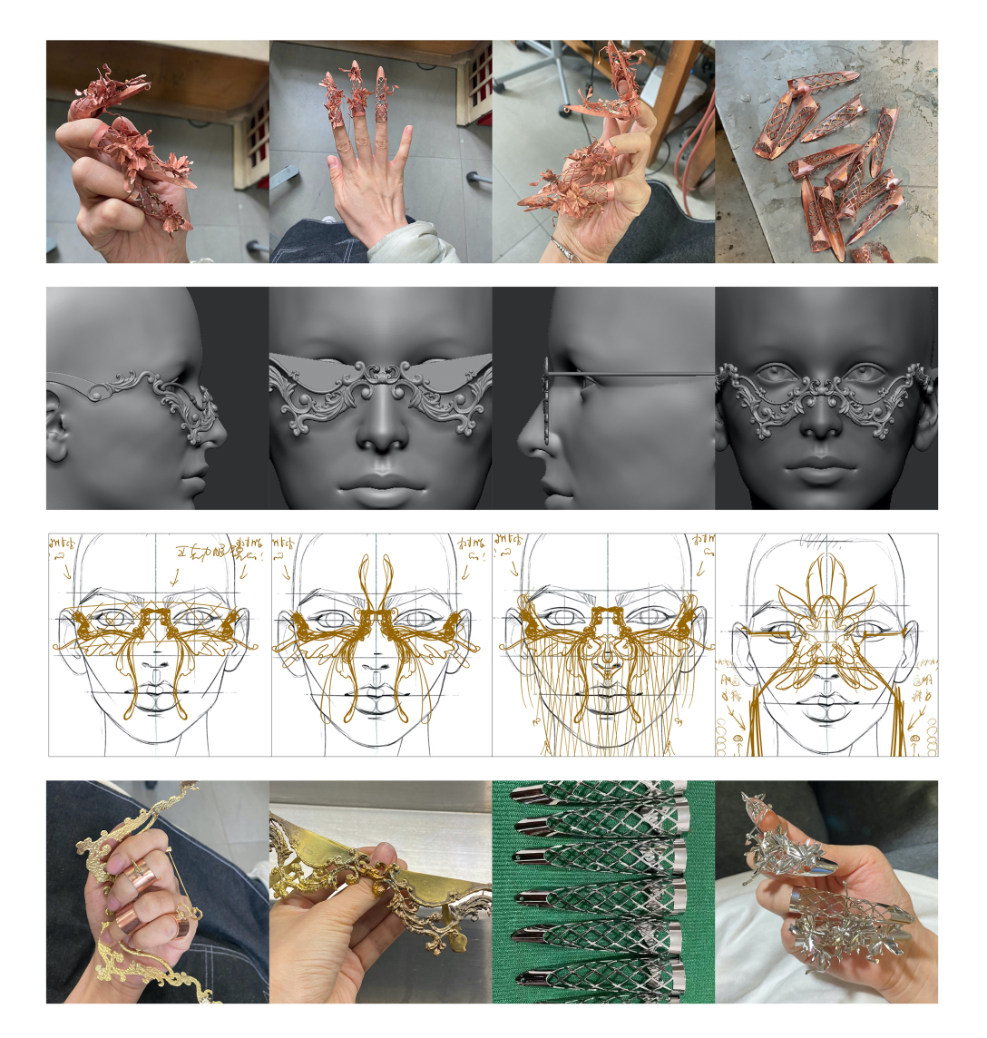 School of design, Central Academy of Fine Arts，Graduation exhibition，jewelry，copper，