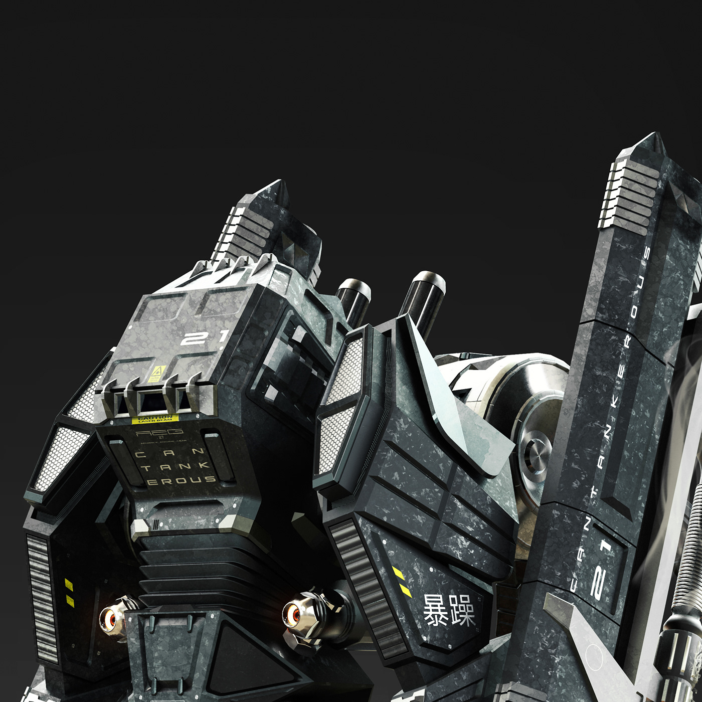 arms，Mecha，concept，Render，