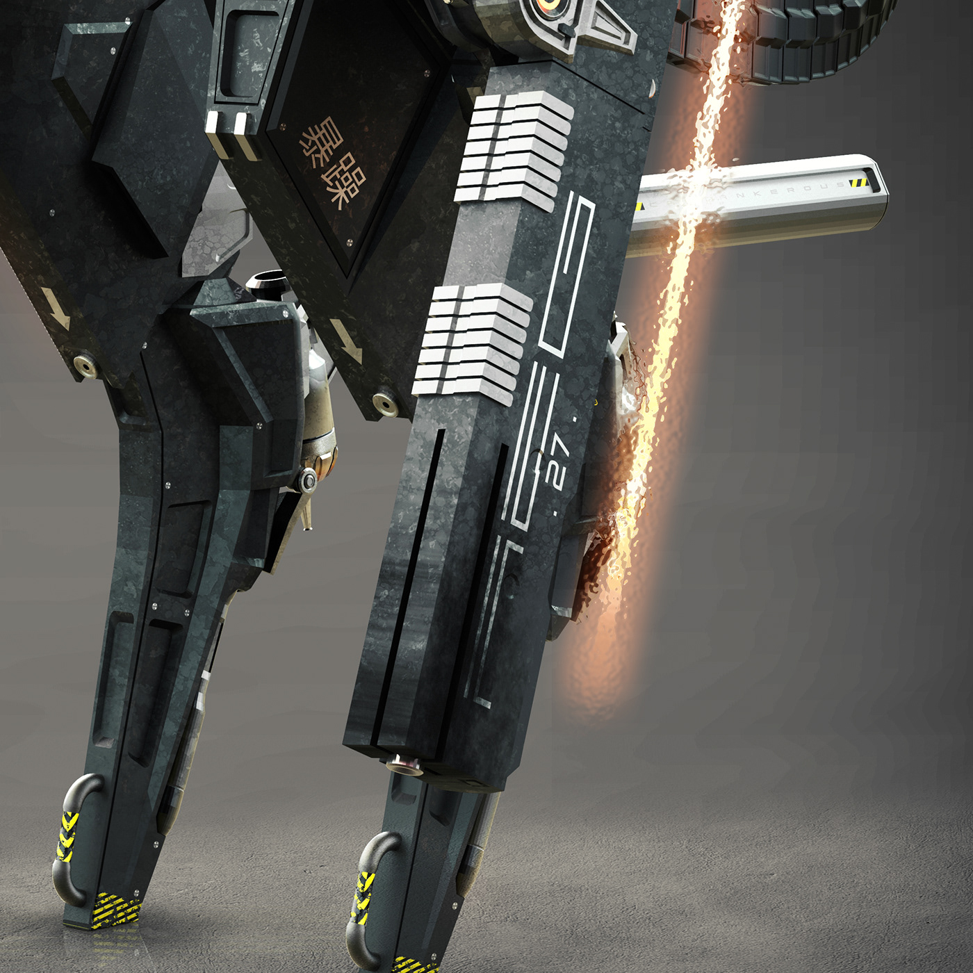 arms，Mecha，concept，Render，