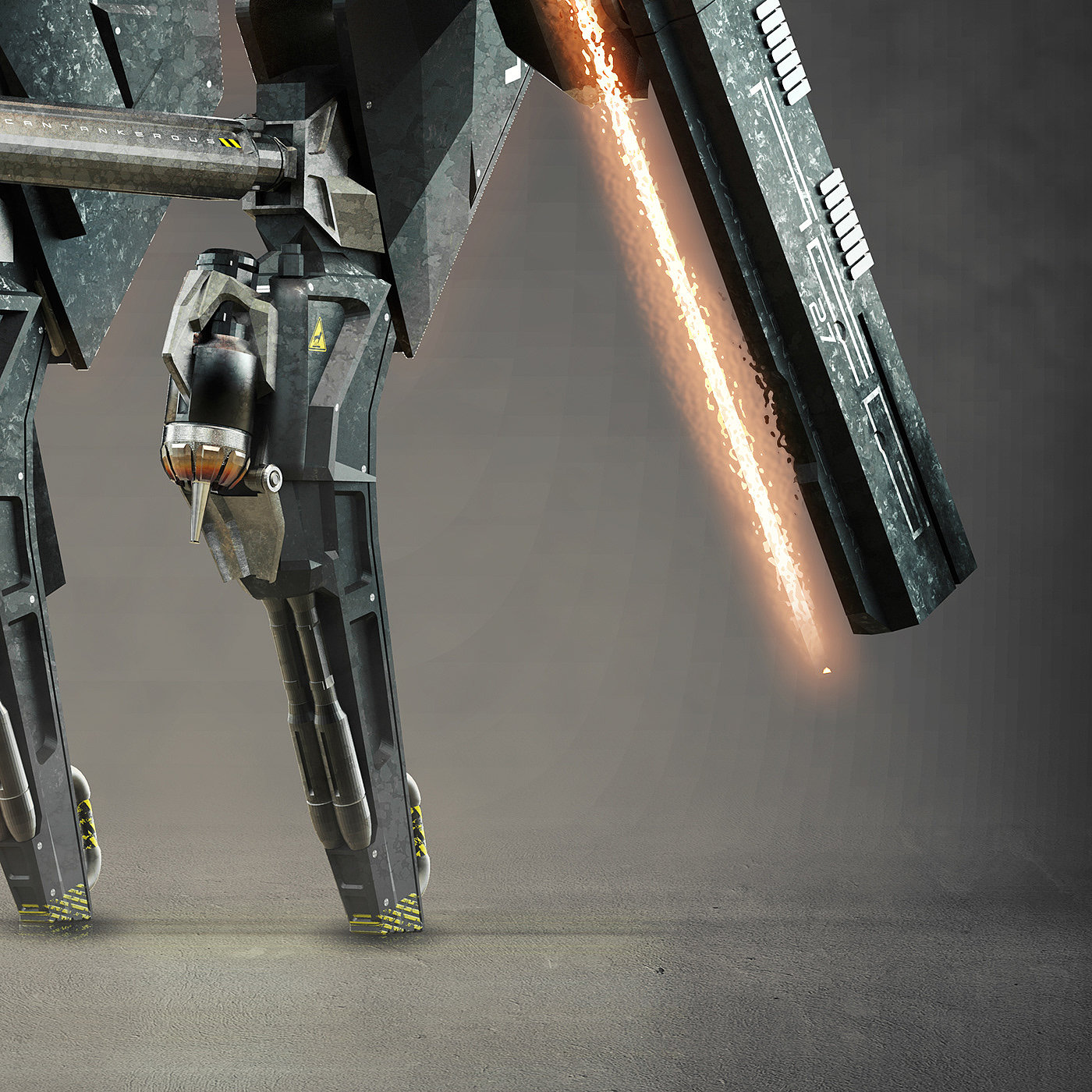 arms，Mecha，concept，Render，