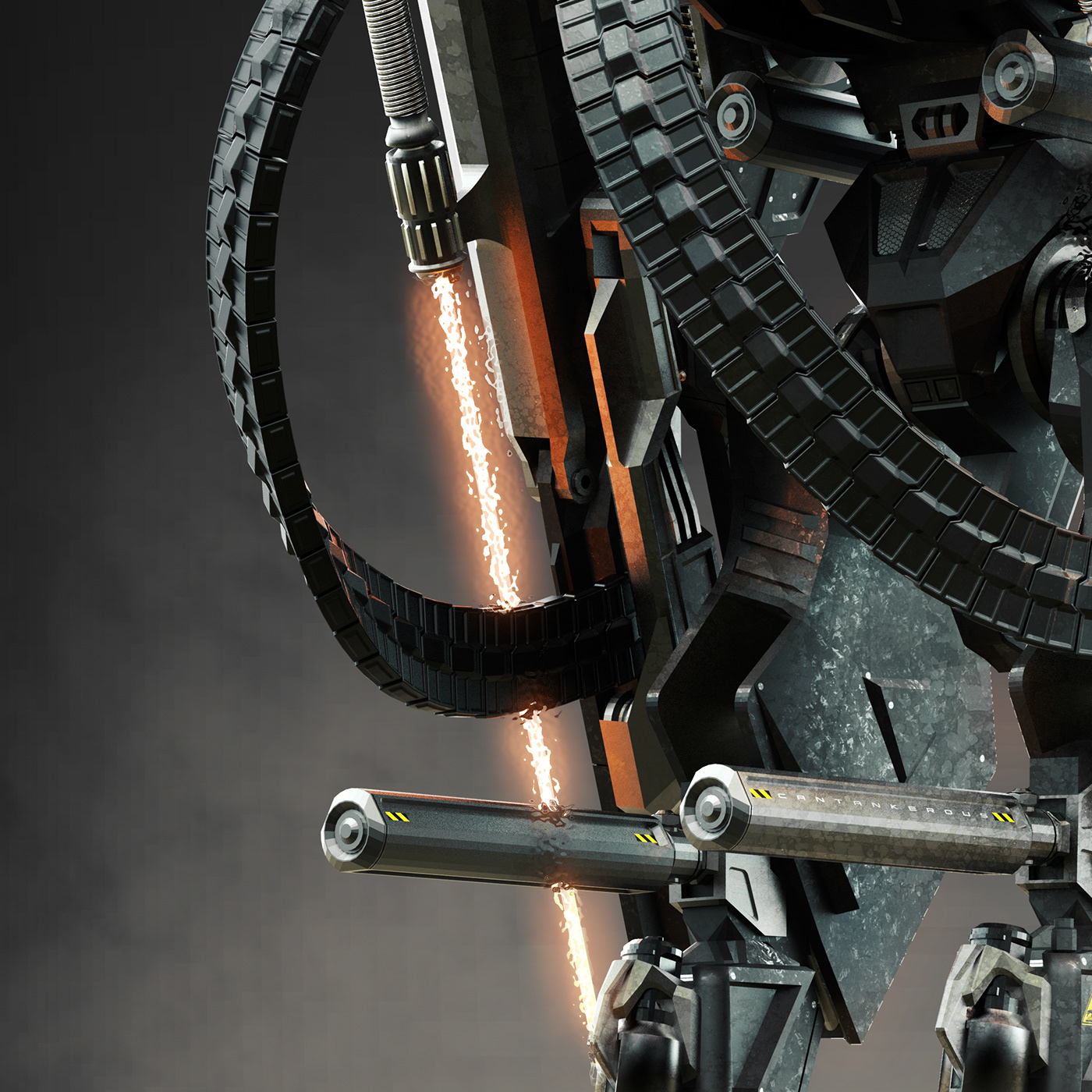 arms，Mecha，concept，Render，