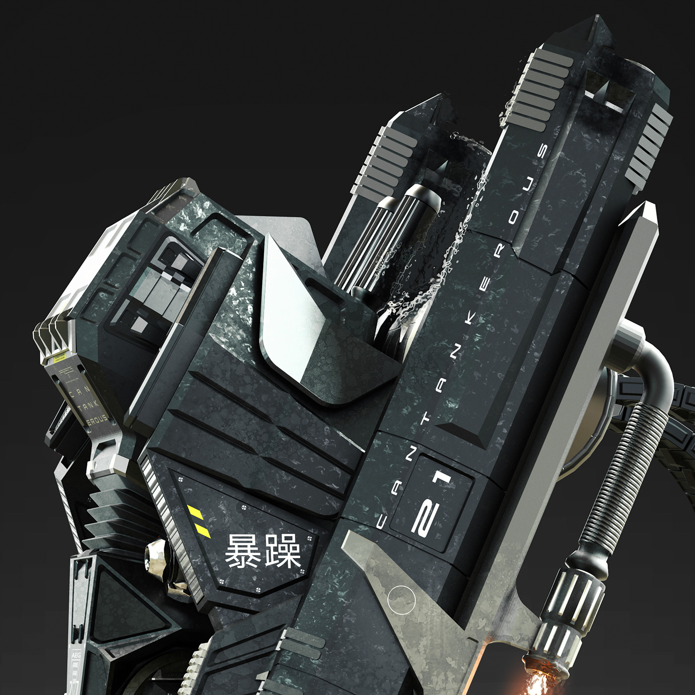 arms，Mecha，concept，Render，