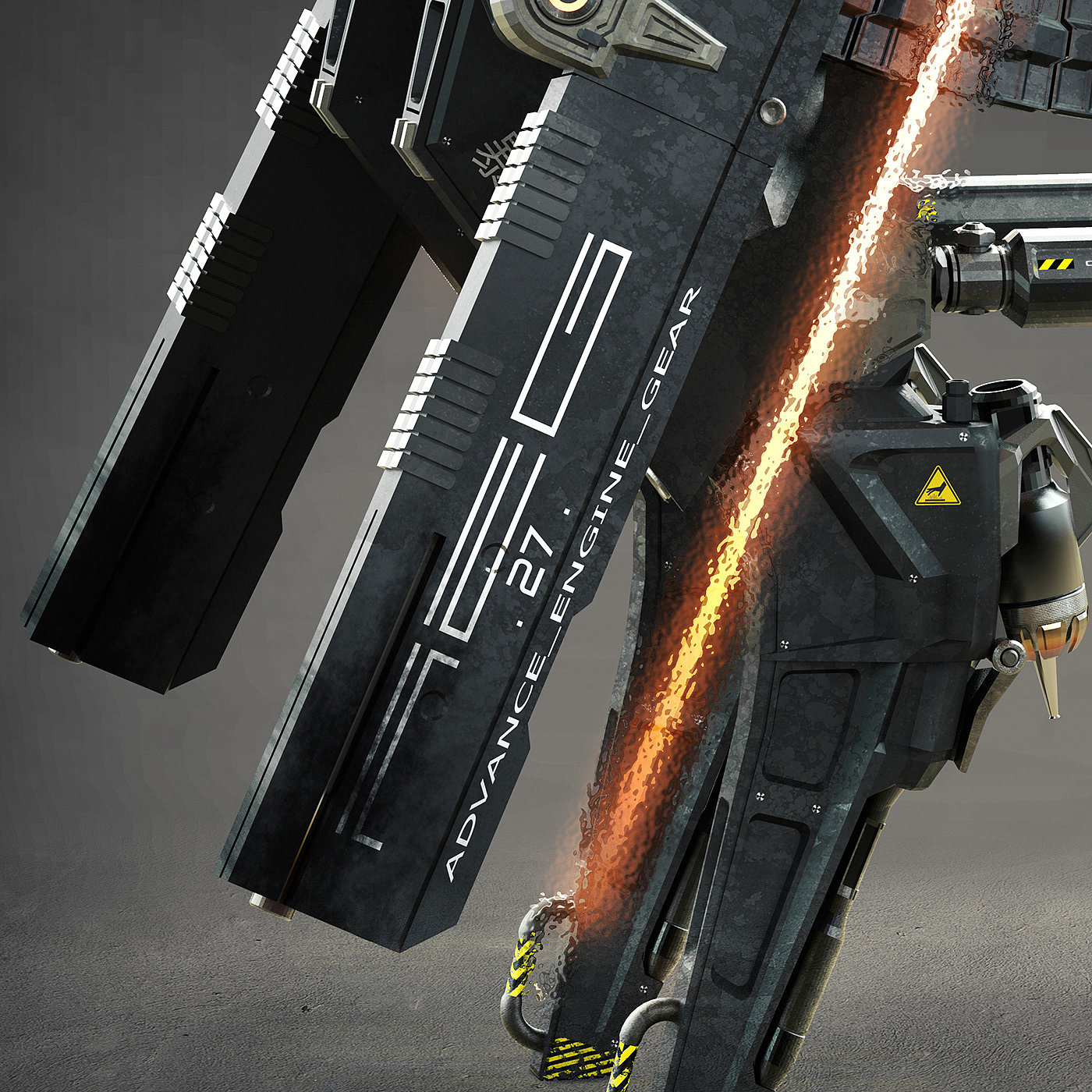 arms，Mecha，concept，Render，