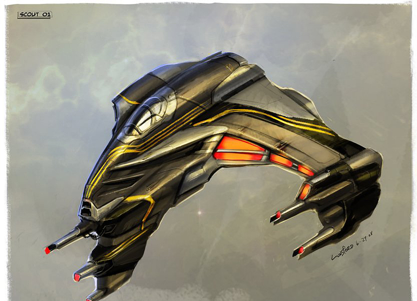 Hand drawn appreciation，Digital plate，concept，Aerocraft，