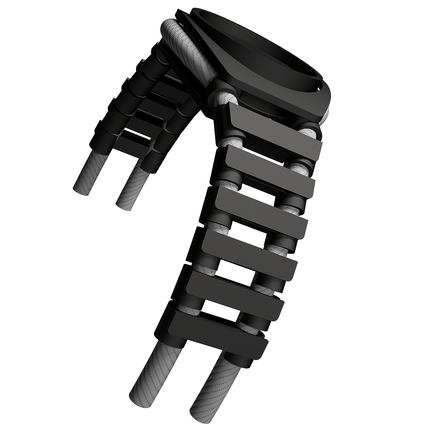 Wrist watch，intelligence，3D printing，black，