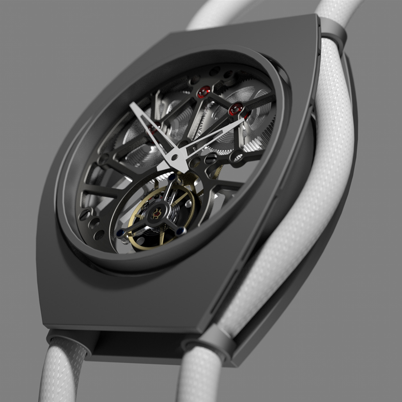 Wrist watch，intelligence，3D printing，black，