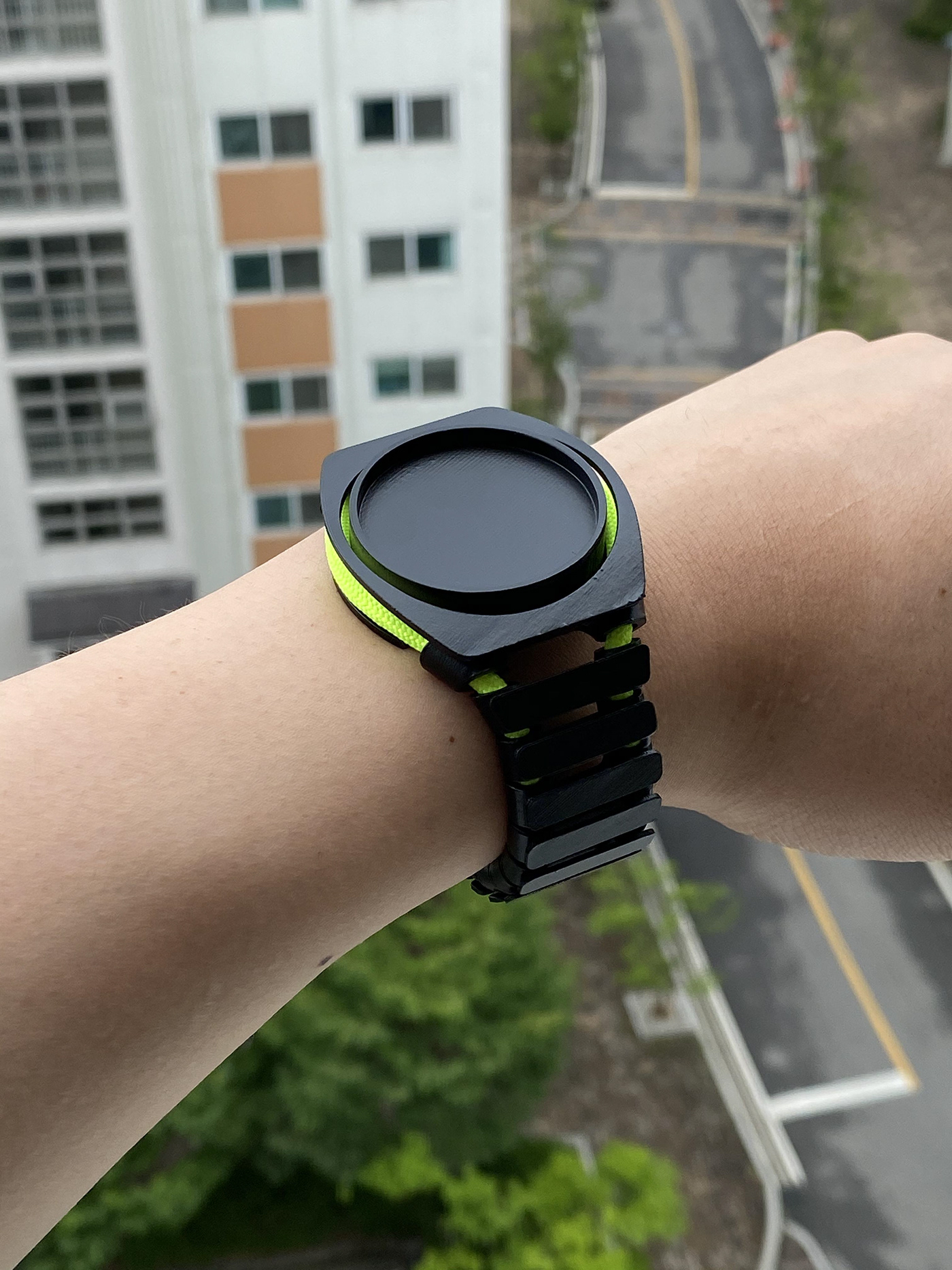 Wrist watch，intelligence，3D printing，black，