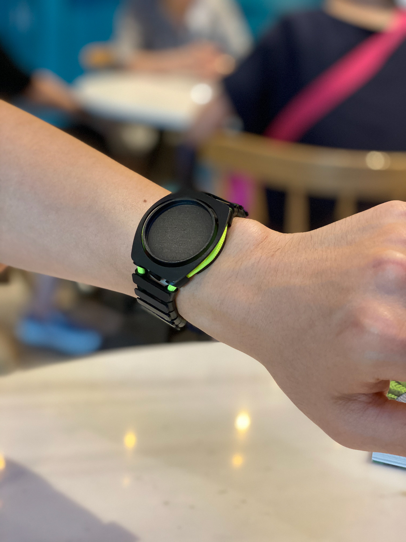 Wrist watch，intelligence，3D printing，black，