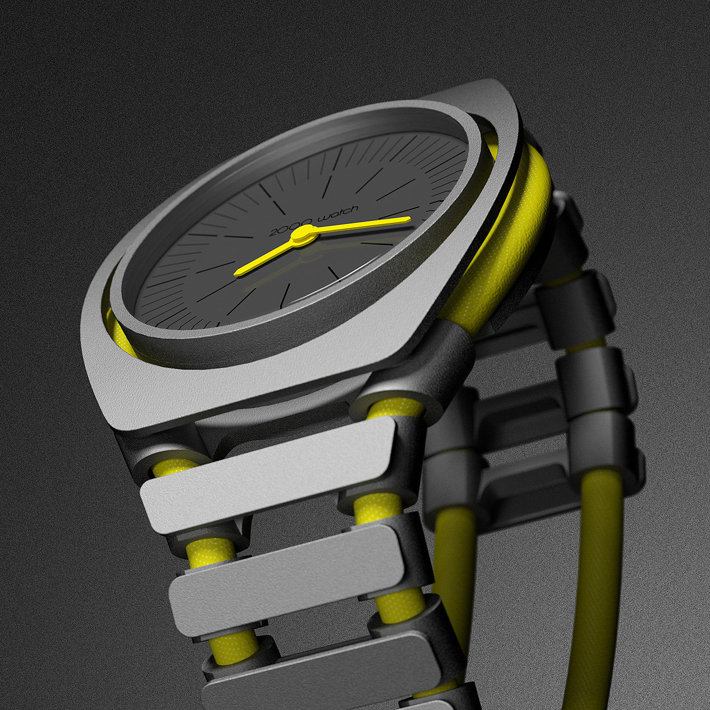 Wrist watch，intelligence，3D printing，black，