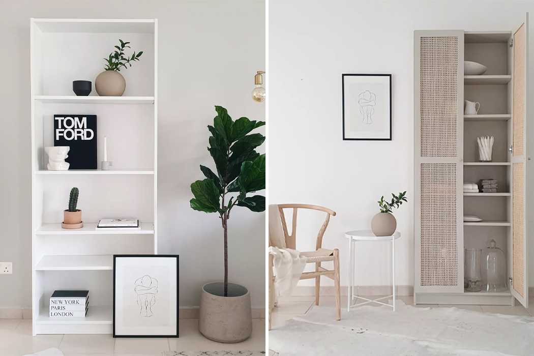 bookshelf，IKEA，Redesign，Bohemian wind，