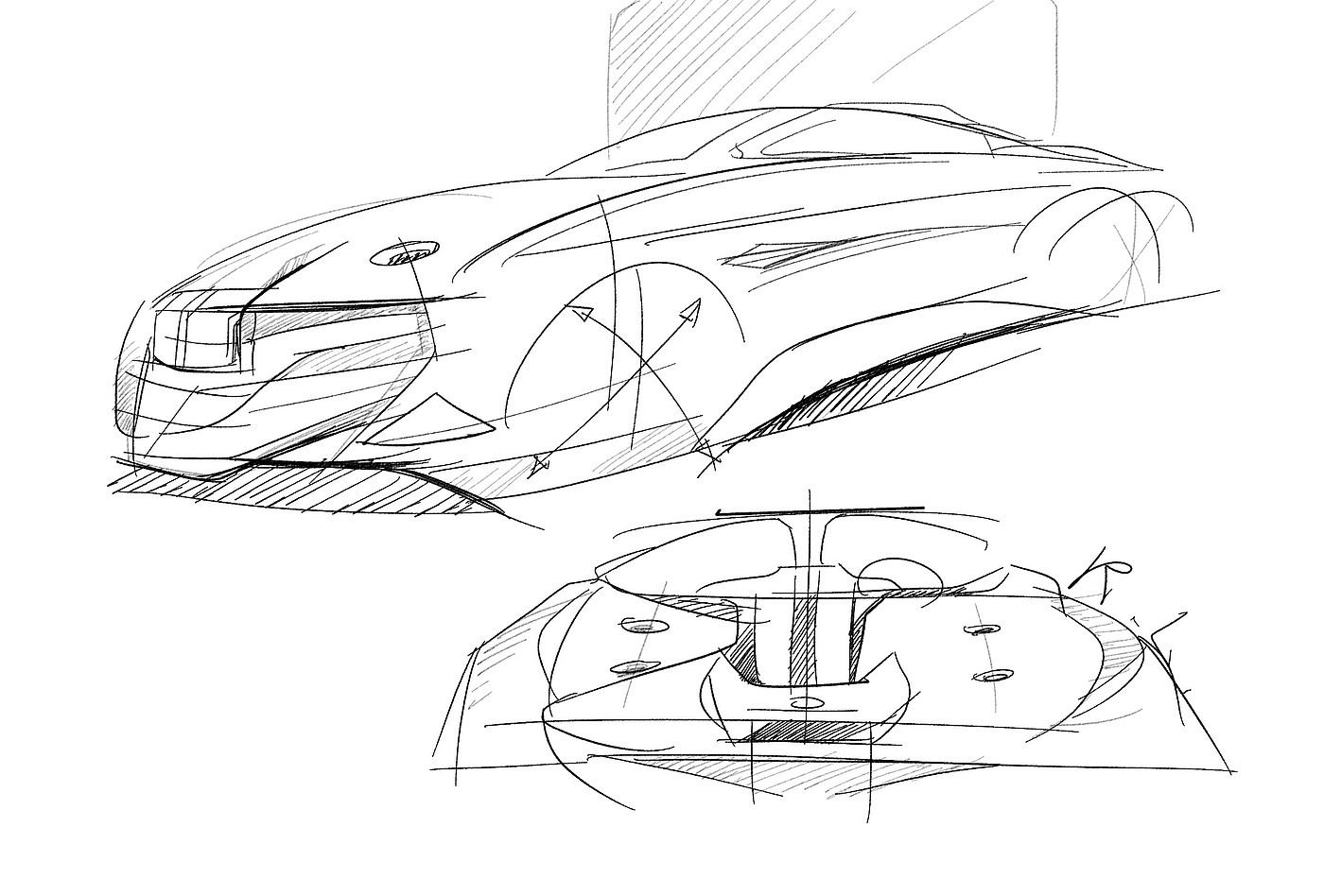 Ubee ，Hand drawn，product design，automobile，Line，sai ，