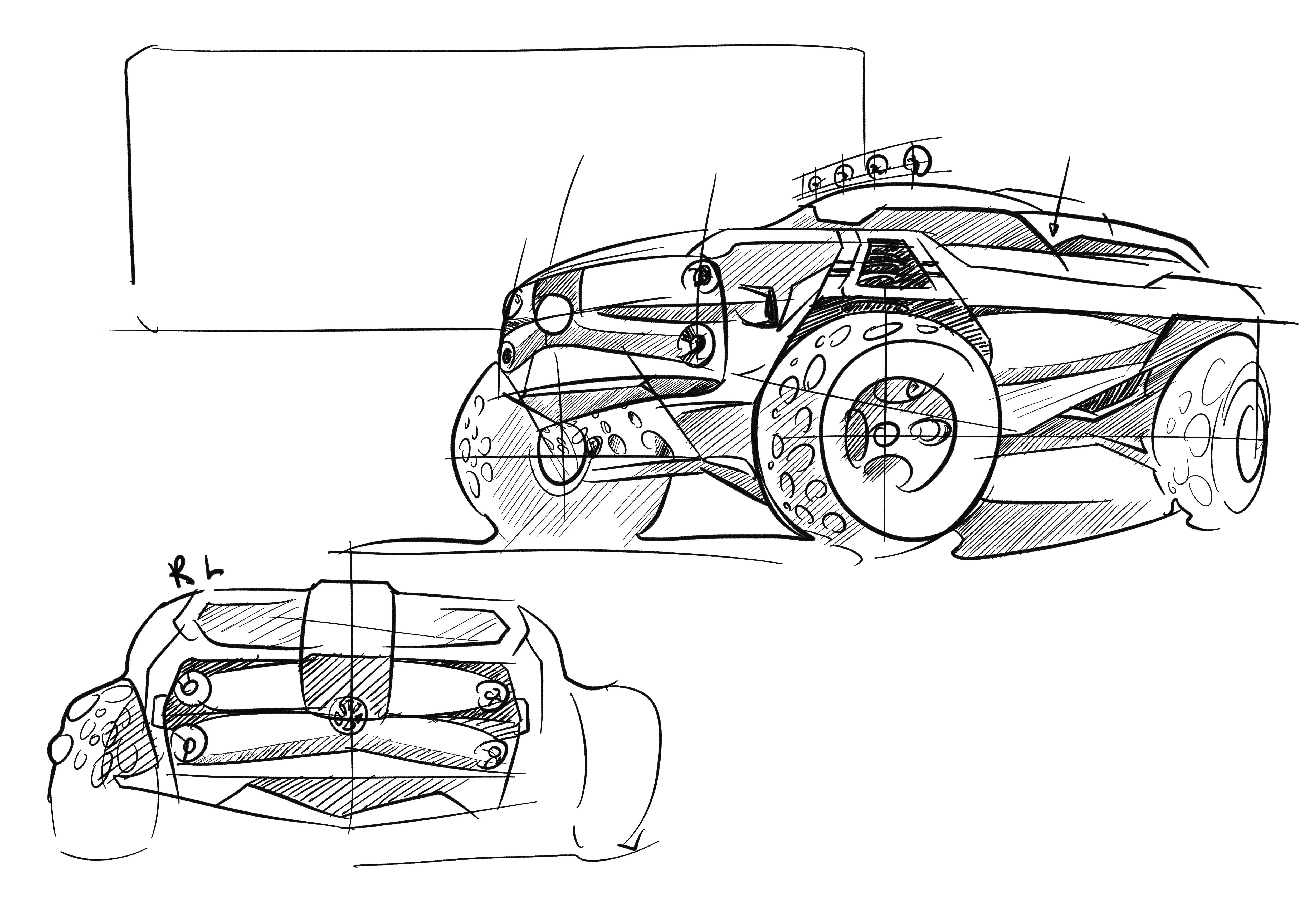 Ubee ，Hand drawn，product design，automobile，Line，sai ，