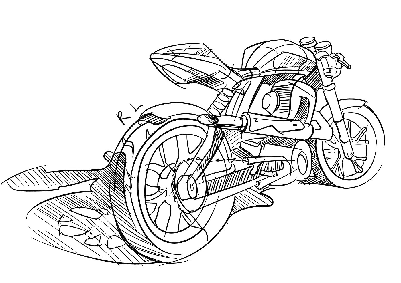 Ubee ，Hand drawn，product design，automobile，Line，sai ，
