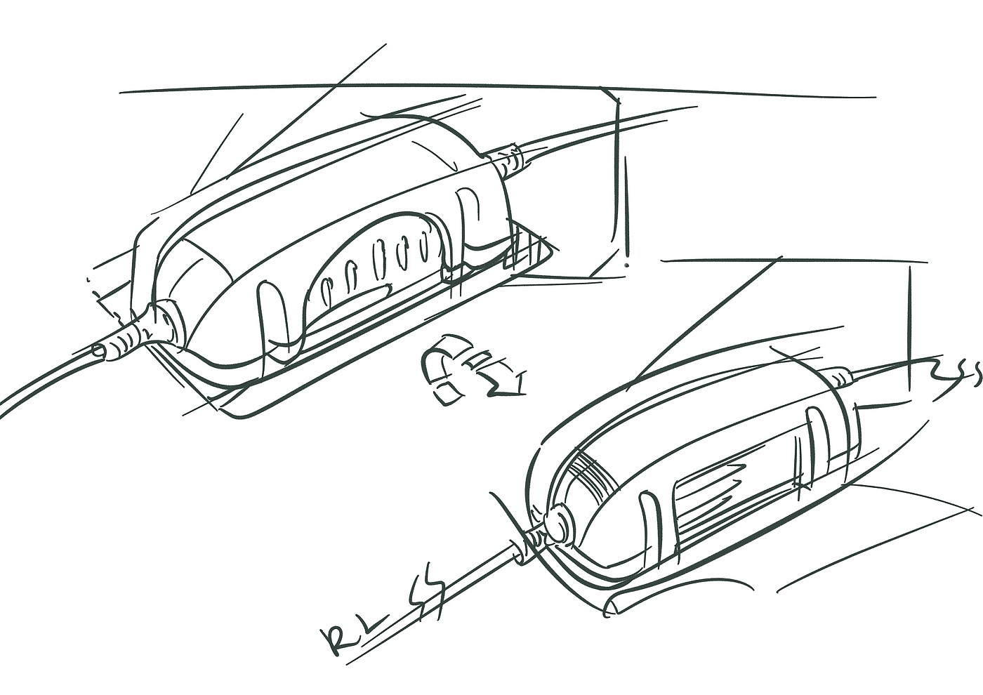 Ubee ，Hand drawn，product design，automobile，Line，sai ，