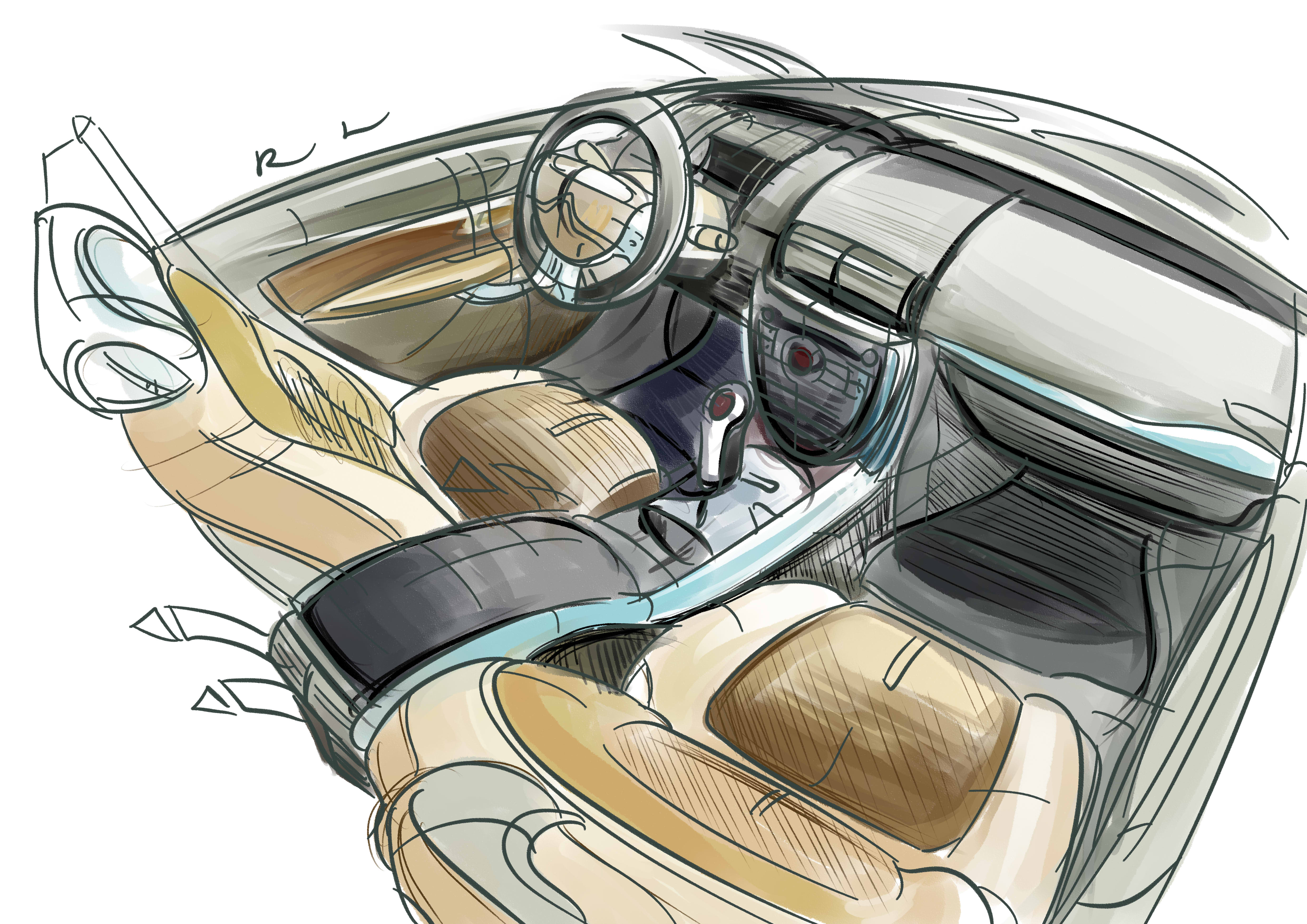 Ubee ，Hand drawn，product design，automobile，Line，sai ，