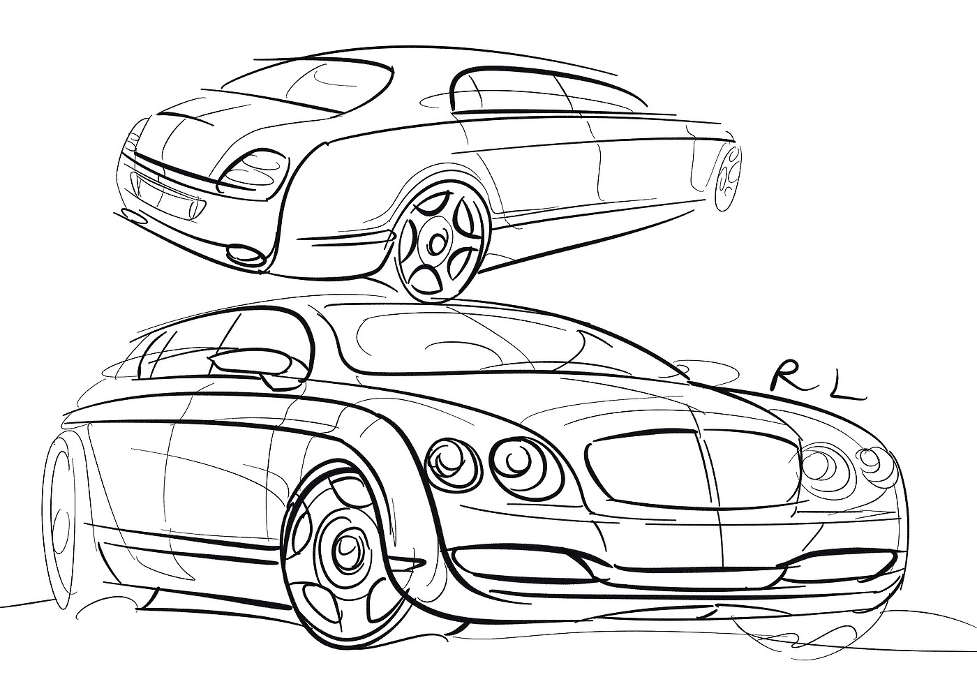 Ubee ，Hand drawn，product design，automobile，Line，sai ，
